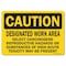 Signmission OSHA Caution, 7" Height, 10" Width, Decal, OS-CS-D-710-L-19138 OS-CS-D-710-L-19138 - alternate 1